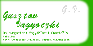 gusztav vagyoczki business card